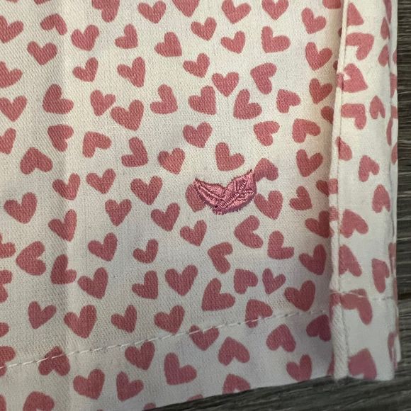 Petite Plume Girls Sweethearts Pajamas Shorts Set size 14 Pink Hearts 2pc - Picture 6 of 16